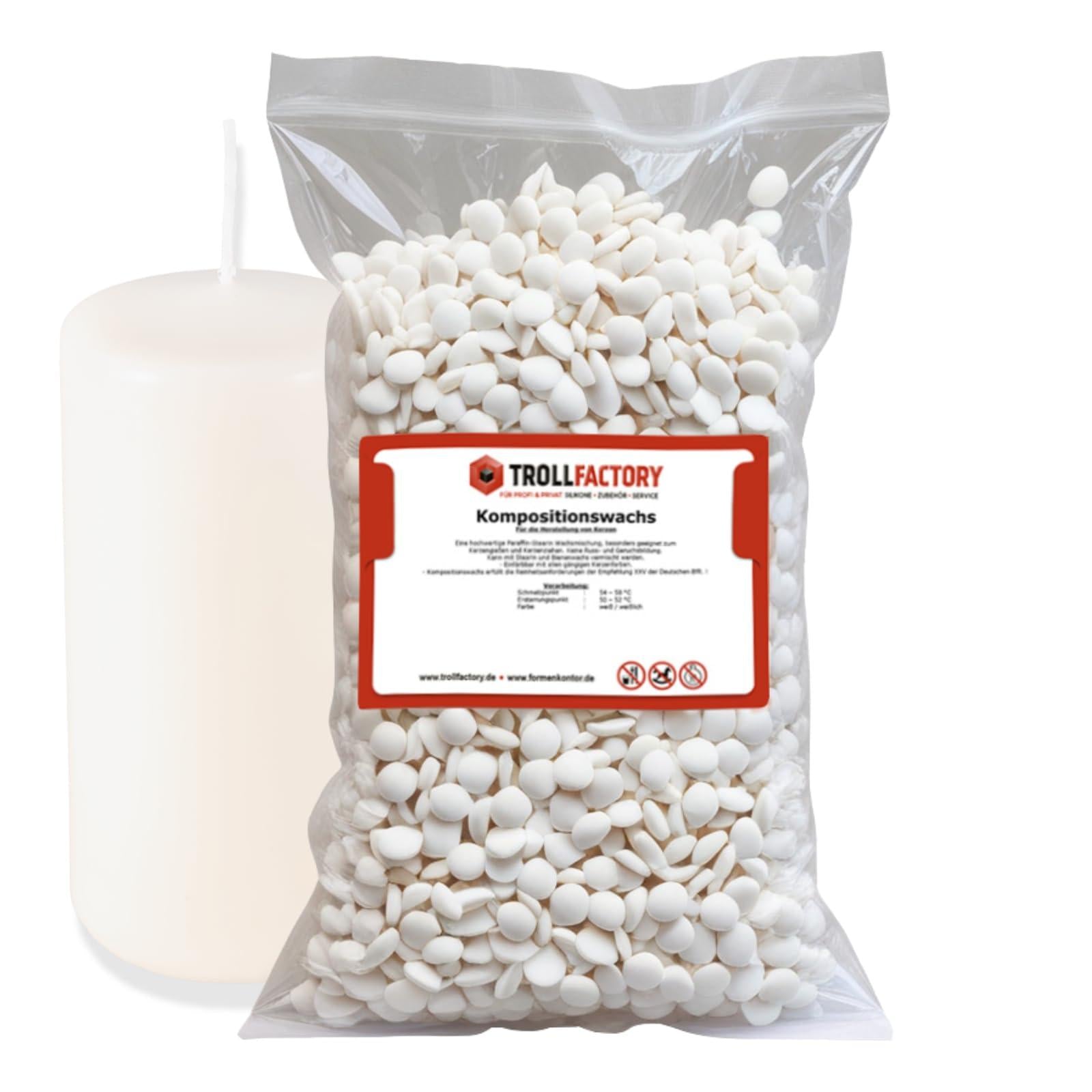 Kompositionswachs TOP Kerzen Wachs Mischung 80:20 Pastillen