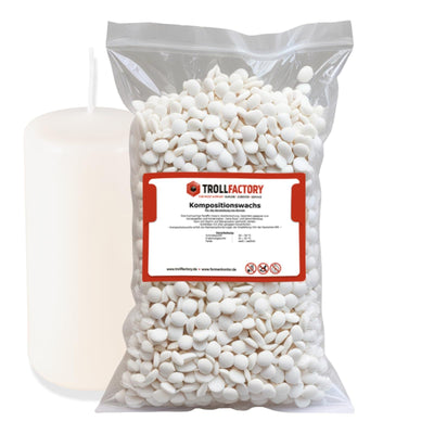 Polyment rapeseed wax candle wax vegan pour candles pour yourself