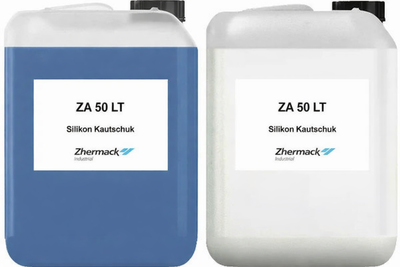 Zhermack Silikon Kautschuk ZA 50 LT Shore Härte 50 mittelhart blau