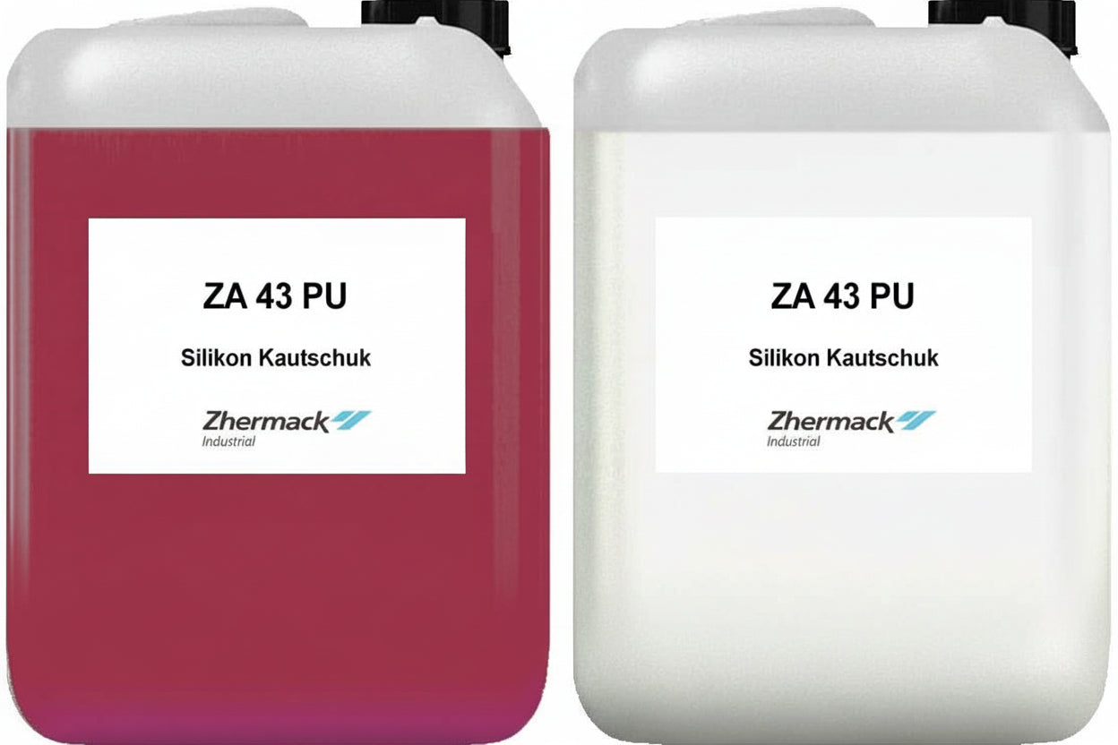 Zhermack Silikon Kautschuk ZA 43 PU rotbraun Shore Härte 43 mittelhart