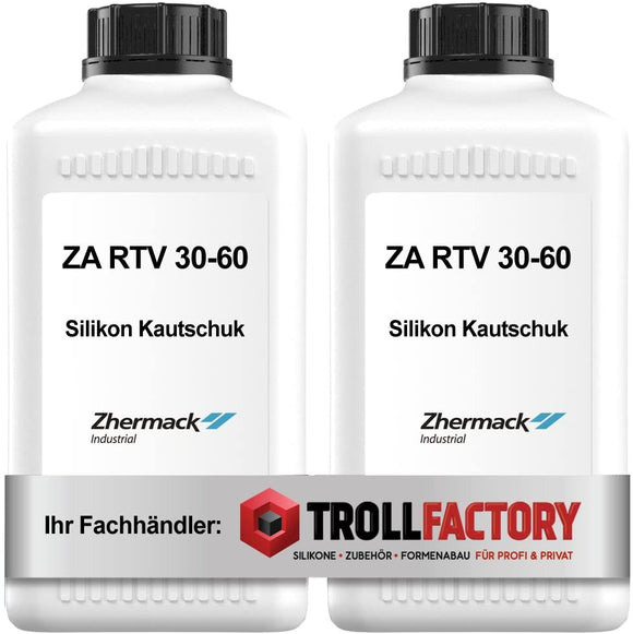 Zhermack Silikon Kautschuk ZA RTV 30-60 Weiss super belastbar mittelhart